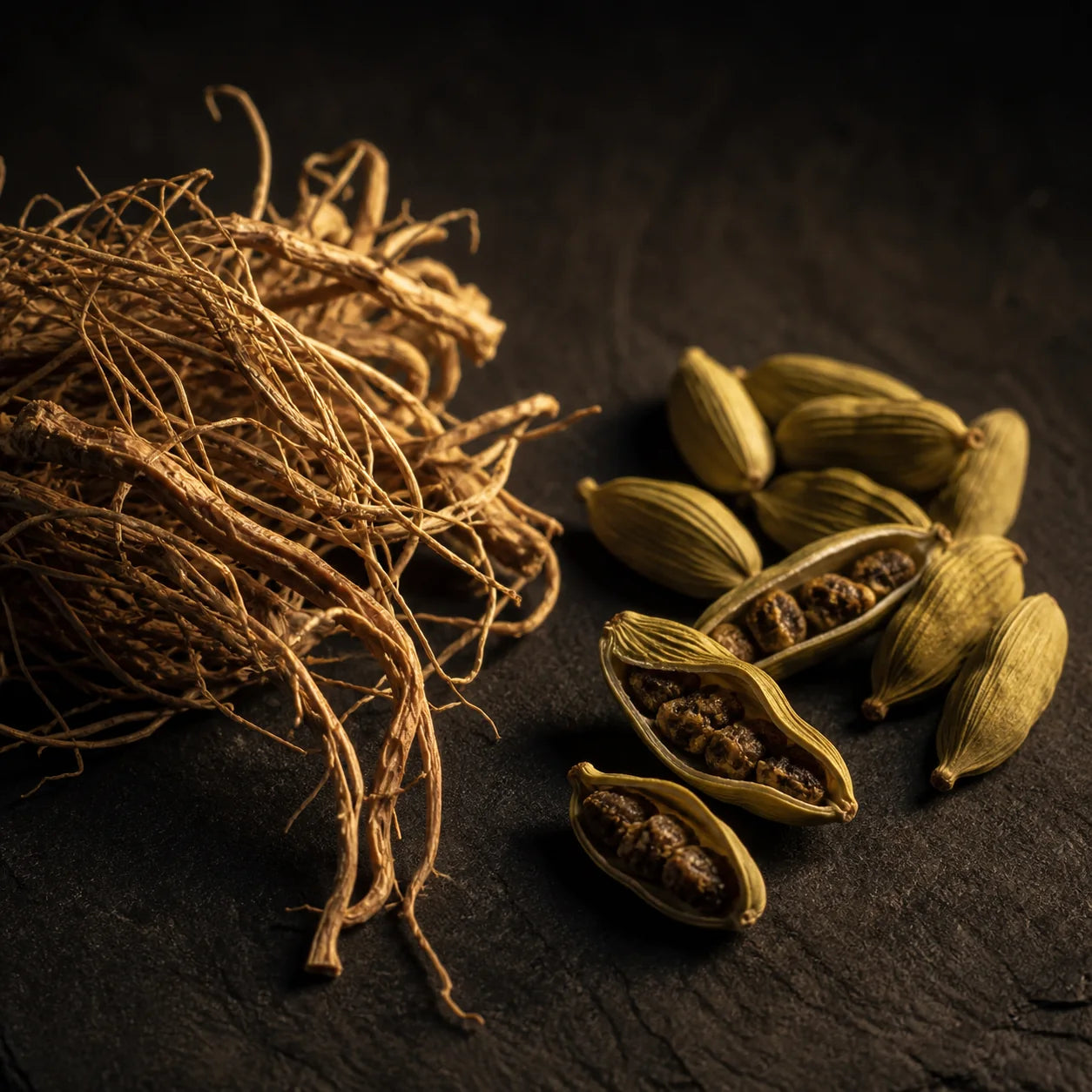 Vetiver da Indonésia e cardamomo, notas de fundo de Shiyaaka Snow