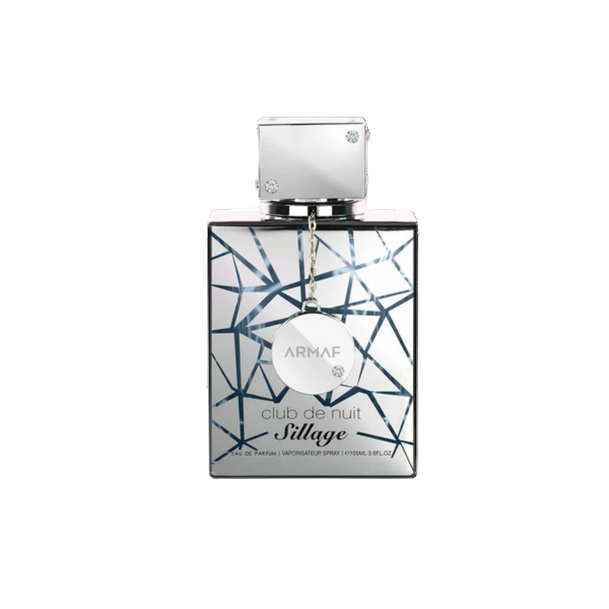 Club de Nuit Sillage — Armaf — frasco do perfume em fundo branco