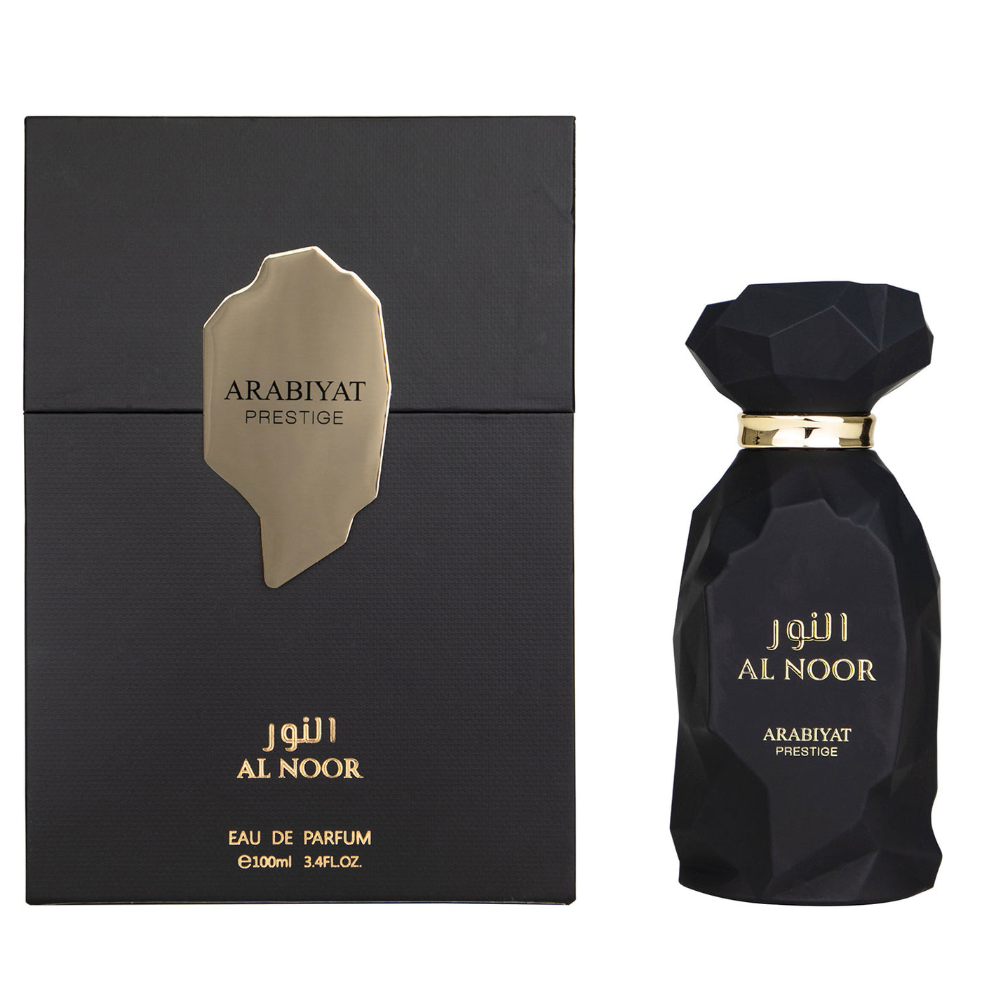 Al Noor — Arabiyat Prestige — frasco do perfume em fundo branco