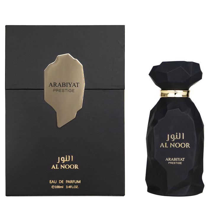 Al Noor — Arabiyat Prestige — frasco do perfume em fundo branco