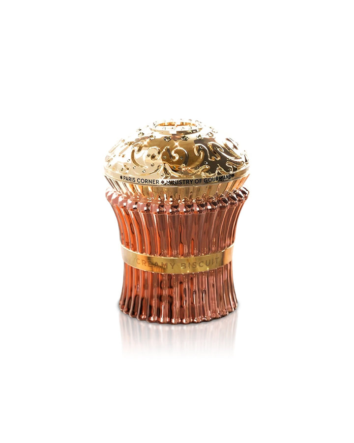 Creamy Biscuit — Paris Corner — frasco do perfume em fundo branco