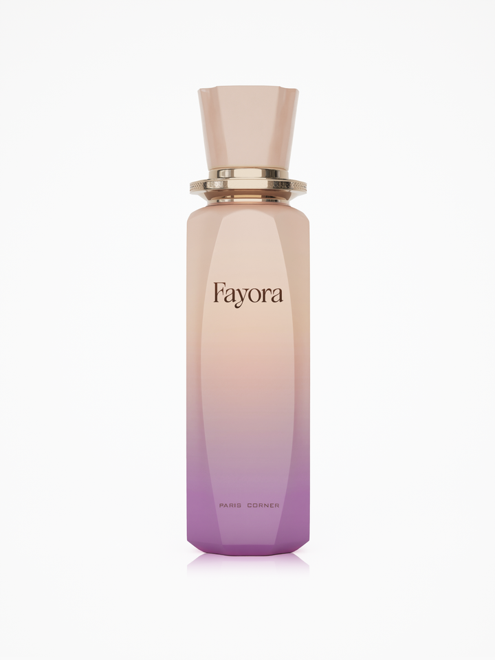 Fayora — Paris Corner — frasco do perfume em fundo branco
