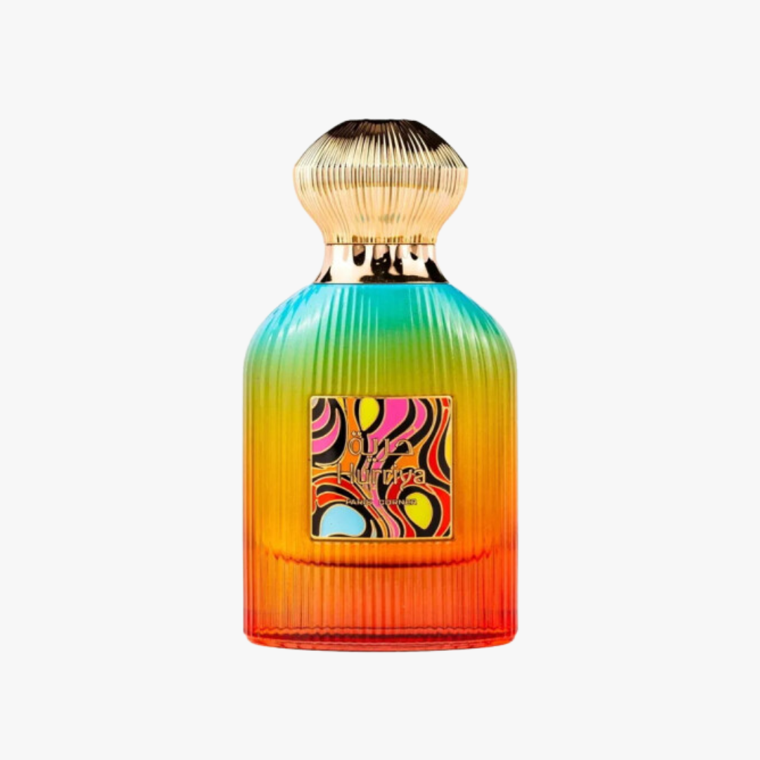 Hurriya — Paris Corner — frasco do perfume em fundo branco