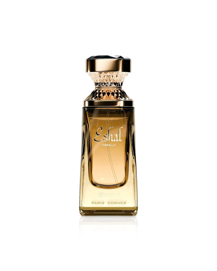 Eshal Vanilla — Paris Corner — frasco do perfume em fundo branco