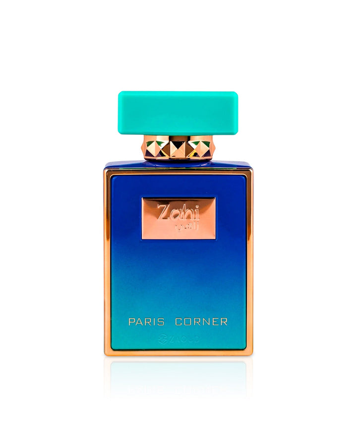 Zahi — Paris Corner — frasco do perfume em fundo branco