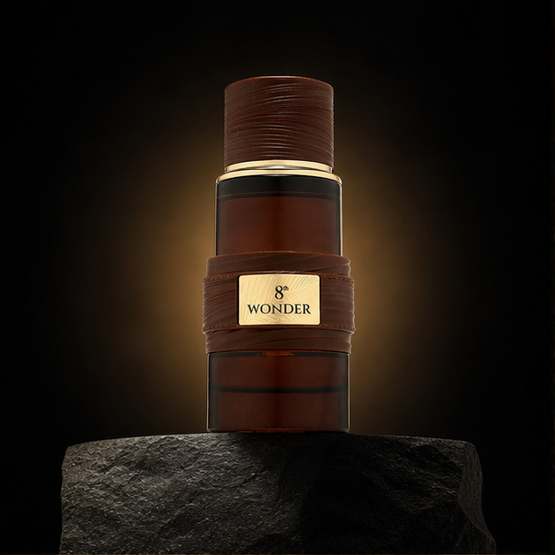 8th Wonder — French Avenue em cenário editorial premium preto e dourado