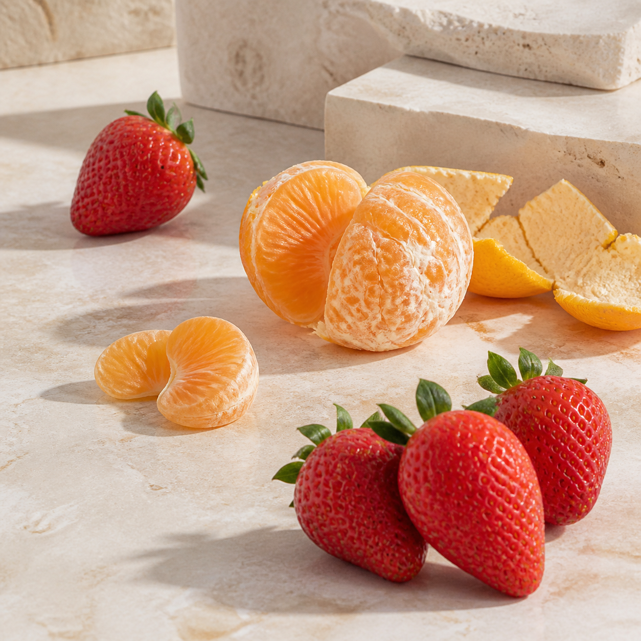 Morango e mandarina, notas de saída de Cloud Candy