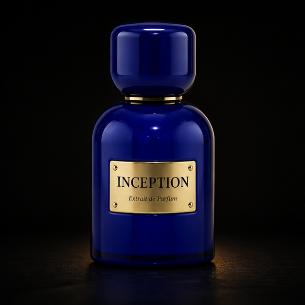 Inception — Mykonos em cenário editorial premium preto e dourado