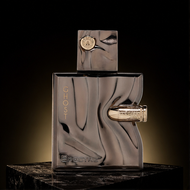 Spectre Ghost — French Avenue em cenário editorial premium preto e dourado